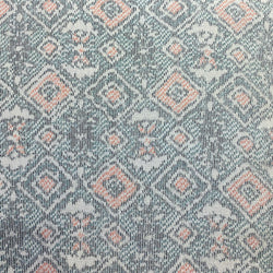 SALE, Woven Diamonds / Hidden Flowers Vintage Kimono WOOL from Japan By the Yard   #213