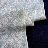 Tipsy Woven Diamonds+Hidden Flowers Vintage Kimono WOOL from Japan By the Yard   #213