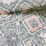 Tipsy Woven Diamonds+Hidden Flowers Vintage Kimono WOOL from Japan By the Yard   #213