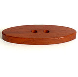 Reddish Brown Wood Oval 2" Toggle #SK-2201