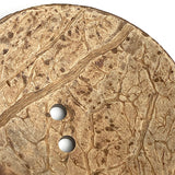 Re-Stocked, Flax 2.25" Coconut Scooped 2-hole, "Rustica" Button 2-1/4"