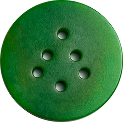 Green Christmas Tree Corozo/Tagua 7-Hole Button, 1-1/8" Larger Size # SK-585