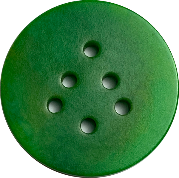 Green Christmas Tree Corozo/Tagua 7-Hole Button, 1-1/8" Larger Size # SK-585
