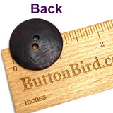 Purple Coconut w. Etched Flowers from Ovals, 1-3/16"  # SK-1894