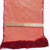 Red-Orange All-Shibori Peach / Cranberry Vintage Kimono Silk from Japan By the Yard,  #230