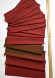 SALE, Maroon/Chocolate Ombre, Liquid Drape Vintage Kimono Silk Crepe from Japan Hand Dyed Bokashi  4.5 Yard Piece  #182