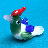 Bird Bead/Figurine Handmade Lampwork Glass, Various Colors 1-1/8" x 3/4"   #LP-05