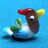 Bird Bead/Figurine Handmade Lampwork Glass, Various Colors 1-1/8" x 3/4"   #LP-05