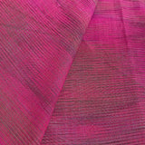 REMNANT Pinks and Greens Semi-Rustic Woven Shot Cotton from India 1-1/8 Yard PIECE #CHL-928