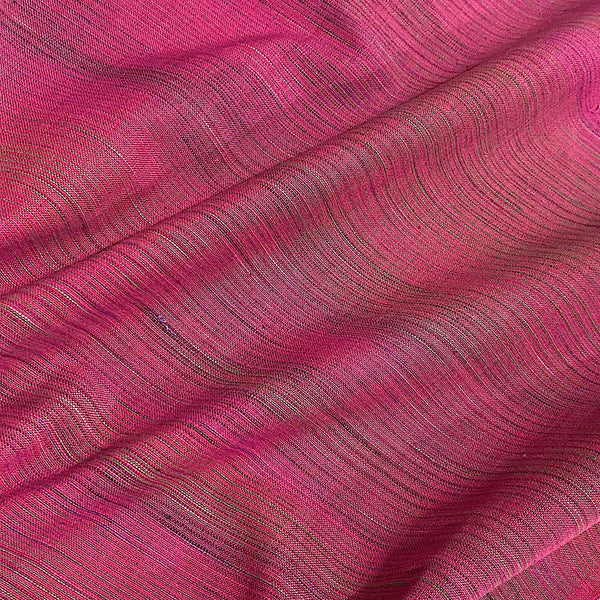 Pinks and Greens Semi-Rustic Woven Cotton from India By the Yard #CHL-928