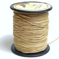 Tan Cording, Leather Look Waxed Cotton 1mm by the 76-yard roll $14.00