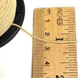Tan Cording, Leather Look Waxed Cotton 1mm by the 76-yard roll $14.00