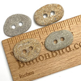 Beach Stone Buttons, Four Oval-ish Approximately 1" # BCH-112