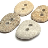 Beach Stone Buttons, Four Oval-ish Approximately 1" # BCH-113