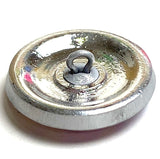 SALE Purple Green Iridescent Peacock Button Bird 7/8" # CZ-071