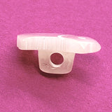 SALE Tiny Dog, Vintage Pearly White 1/2" Button  #764