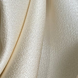 Full Bolt Champagne with Red, Vintage Kimono Silk Crepe from Japan, 14 Yards  #PA-22