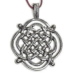 SALE THREE PENDANTS Celtic Weave Pendant/Charm, 1-1/8" x 1-1/2" Pewter, USA Made, #FJ-52