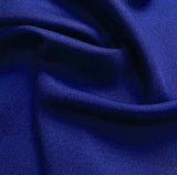 Full Bolt Navy Vintage Silk Satin with White/Silver "Lace" Embroidery in Two Areas, 9.5 yards Kimono Silk from Japan #215