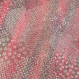 Rainbow Watermelon Intricate Tiny Overall Komon Print, Vintage Kimono Silk from Japan, 14" x 62" #1217