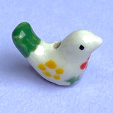 White Star-Bird Porcelain Bead, 3/4" #LP-04