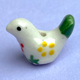 White Star-Bird Porcelain Bead, 3/4" #LP-04