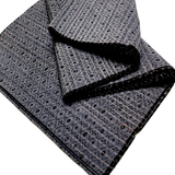 Full Bolt of Still-Folded Blue-Gray-Black Ikat Diamonds Vintage Kimono Silk from Japan, Approx. 9 Yards #218