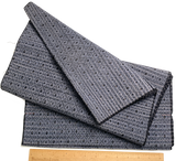 Full Bolt of Still-Folded Blue-Gray-Black Ikat Diamonds Vintage Kimono Silk from Japan, Approx. 9 Yards #218