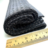 Full Bolt of Still-Folded Blue-Gray-Black Ikat Diamonds Vintage Kimono Silk from Japan, Approx. 9 Yards #218