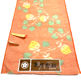 Strawberry Hearts Ikat, Vintage Kimono Wool Blend from Japan By the Yard  #223