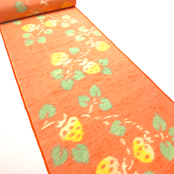 Strawberry Hearts Ikat, Vintage Kimono Wool Blend from Japan By the Yard  #223