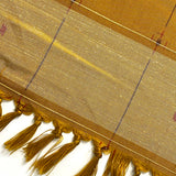 Ochre Dijon Turmeric Ikat, Vintage Kimono Silk from Japan By the Yard   #228