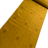 Ochre Dijon Turmeric Ikat, Vintage Kimono Silk from Japan By the Yard   #228