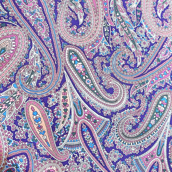 Paisley Park Purple Liberty Tana Lawn Cotton, Per FULL Yard