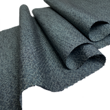 Steel-Blue-Gray Interlocking Squares, Possible Hidden Kikko Turtles, Vintage Fabric from Japan 14" x 98" Piece   #229