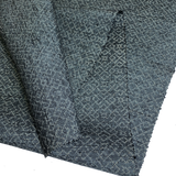 Steel-Blue-Gray Interlocking Squares, Possible Hidden Kikko Turtles, Vintage Fabric from Japan 14" x 98" Piece   #229