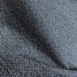 Steel-Blue-Gray Interlocking Squares, Possible Hidden Kikko Turtles, Vintage Fabric from Japan 14" x 98" Piece   #229