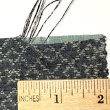 Steel-Blue-Gray Interlocking Squares, Possible Hidden Kikko Turtles, Vintage Fabric from Japan 14" x 98" Piece   #229