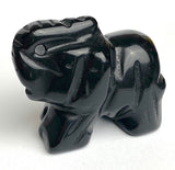 Five Stone Elephants, Various Colors Gemstone 1.5" Figurines #LP-87