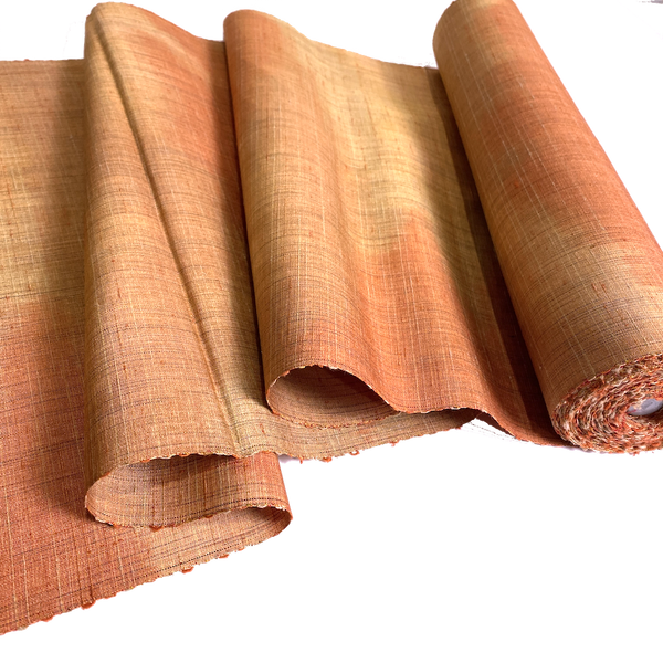 Butternut Pear Blur, Vintage Kimono Silk Tsumugi from Japan By the Yard,  #255