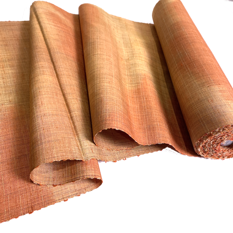 Butternut Pear Blur, Vintage Kimono Silk Tsumugi from Japan By the Yard,  #255