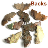 New Markdown, Three Stone Hawk Pendants, Polished Ocean Jasper in Earth Tones, 2"  #LP-16-A