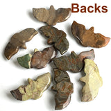 Three Stone Hawks, Polished Ocean Jasper in Earth Tones, 2"  #LP-16