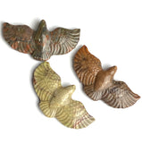 Three Stone Hawks, Polished Ocean Jasper in Earth Tones, 2"  #LP-16
