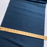 Solid Dark Indigo Blue/Black Slubby Lustrous Dupioni-Like Vintage Kimono Silk from Japan, By the Yard # 301