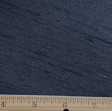 Solid Dark Indigo Blue/Black Slubby Lustrous Dupioni-Like Vintage Kimono Silk from Japan, By the Yard # 301