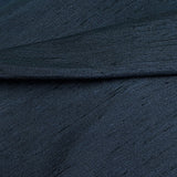Solid Dark Indigo Blue/Black Slubby Lustrous Dupioni-Like Vintage Kimono Silk from Japan, By the Yard # 301