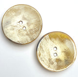Last Ones, Large Horn Buttons, Rustic, Very Scooped 1-3/4"  #728H