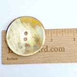Last Ones, Large Horn Buttons, Rustic, Very Scooped 1-3/4"  #728H