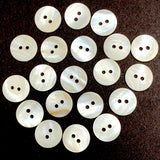 Ivory River Shell 11/16" Iridescent 2-hole, 17mm,  PACK OF 21, #LP-96